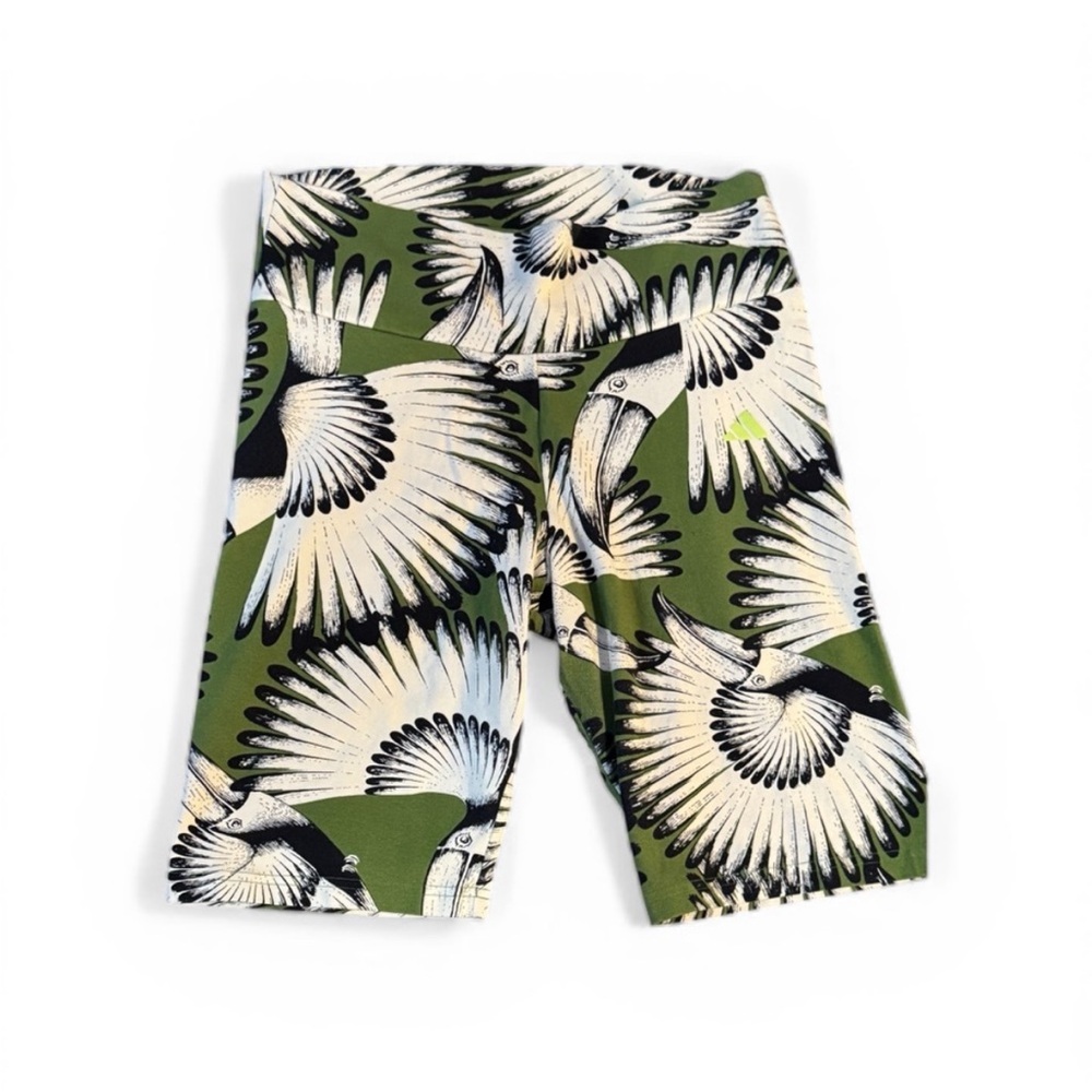 Adidas x FARM Rio Toucan Wings Biker Shorts 🌿🦜